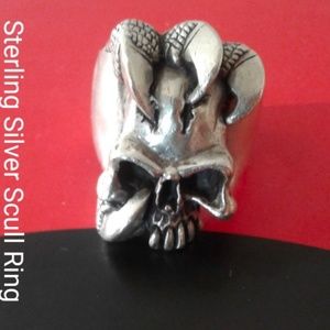Sterling Silver Scull Ring
